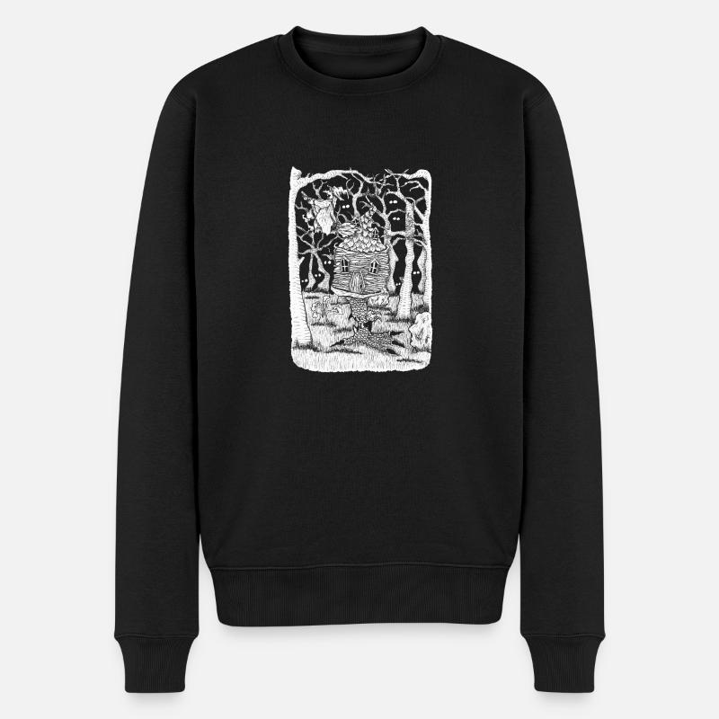 Witch - Männer Premium Bio Pullover - Schwarz