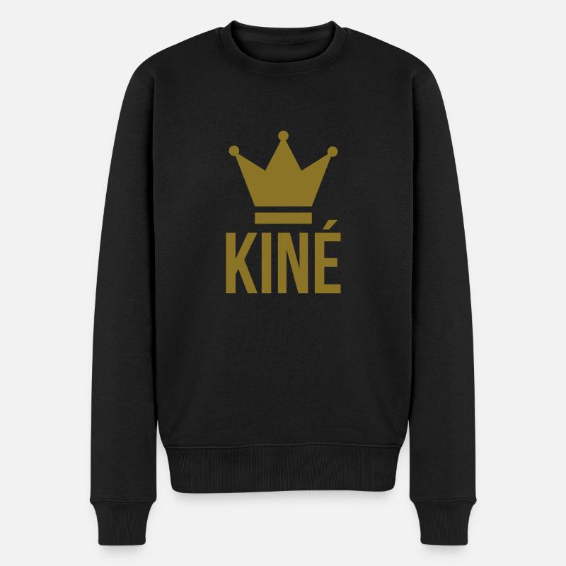 Kiné - Männer Premium Bio Pullover - Schwarz