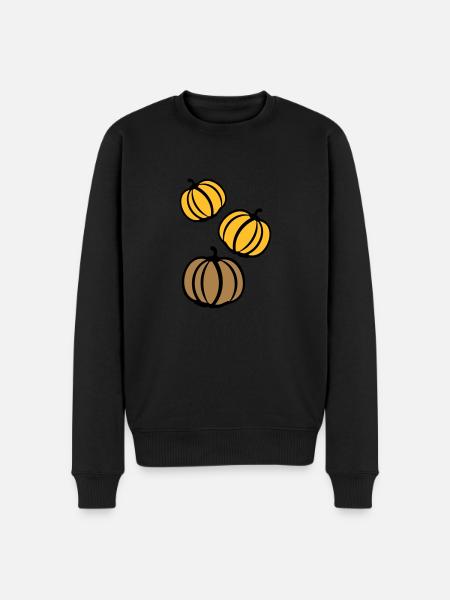 Pumpkins - Men's Premium Organic Jumper - black