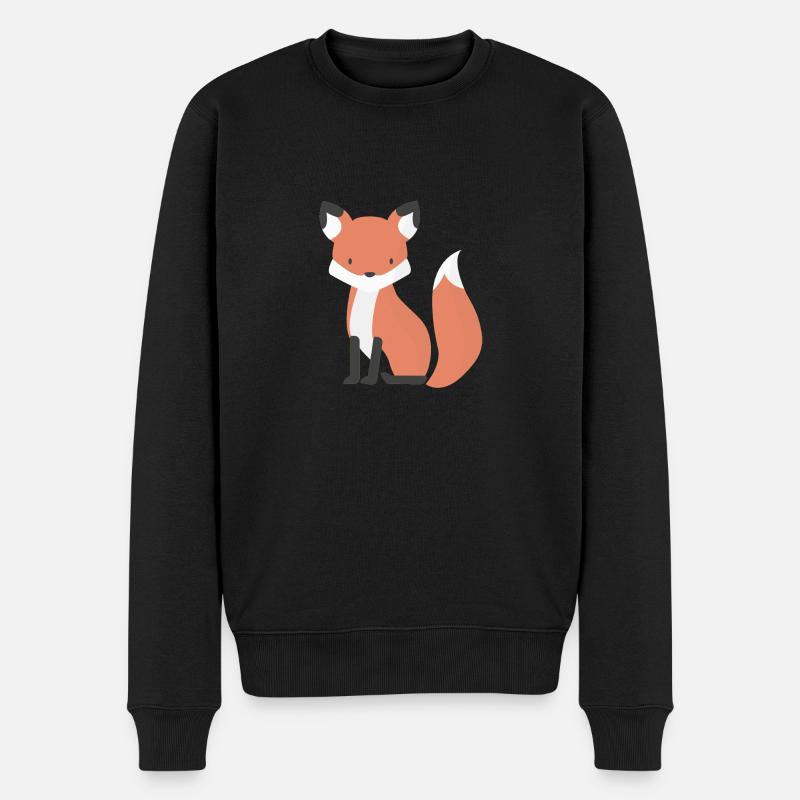 Fox Renard - Pull Premium bio Homme - noir