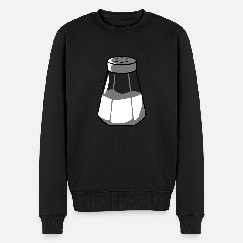 Conception de distributeur de sel - Pull Premium bio Homme - noir