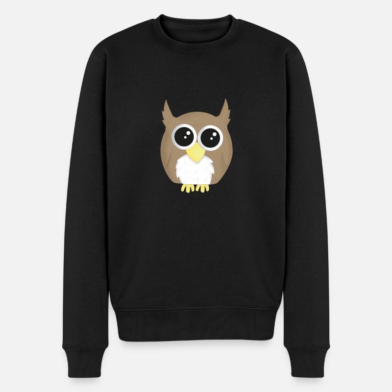 Chouette - Pull Premium bio Homme - noir