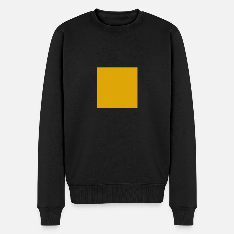 CARRE JAUNE - Pull Premium bio Homme - noir