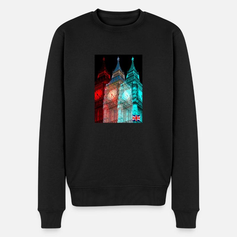 Londres - Pull Premium bio Homme - noir