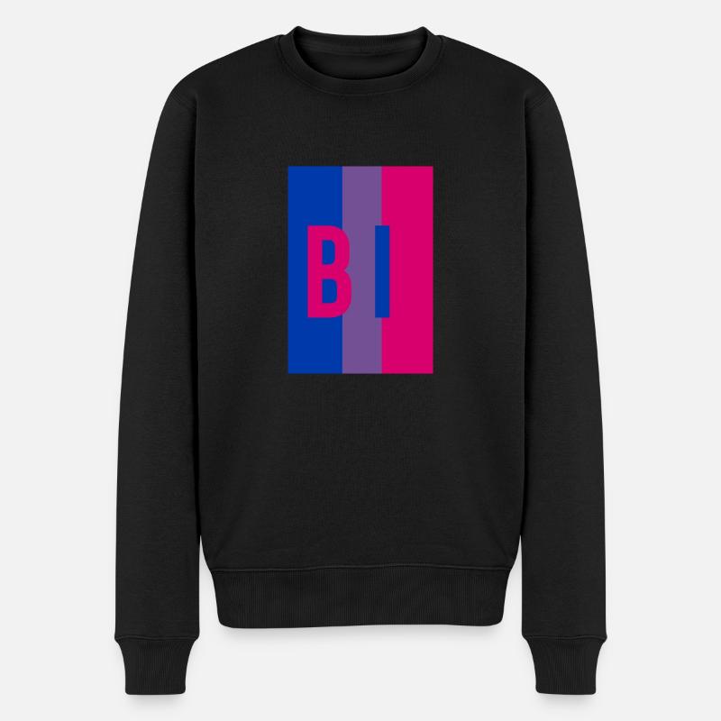 Bi LGBT - Männer Premium Bio Pullover - Schwarz