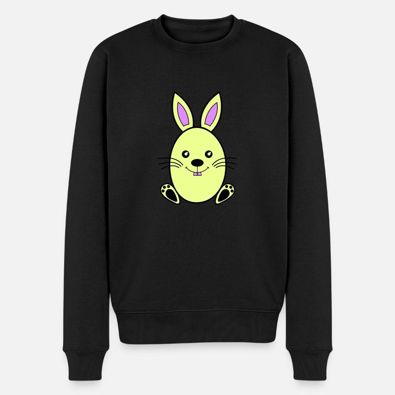 Lapin de Pâques - Pull Premium bio Homme - noir