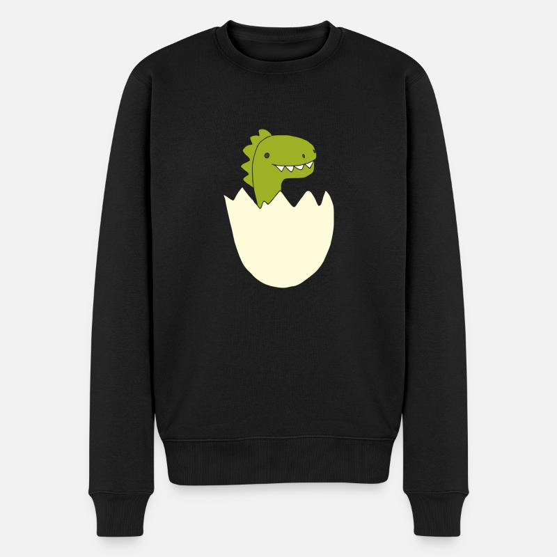 dino baby - Männer Premium Bio Pullover - Schwarz