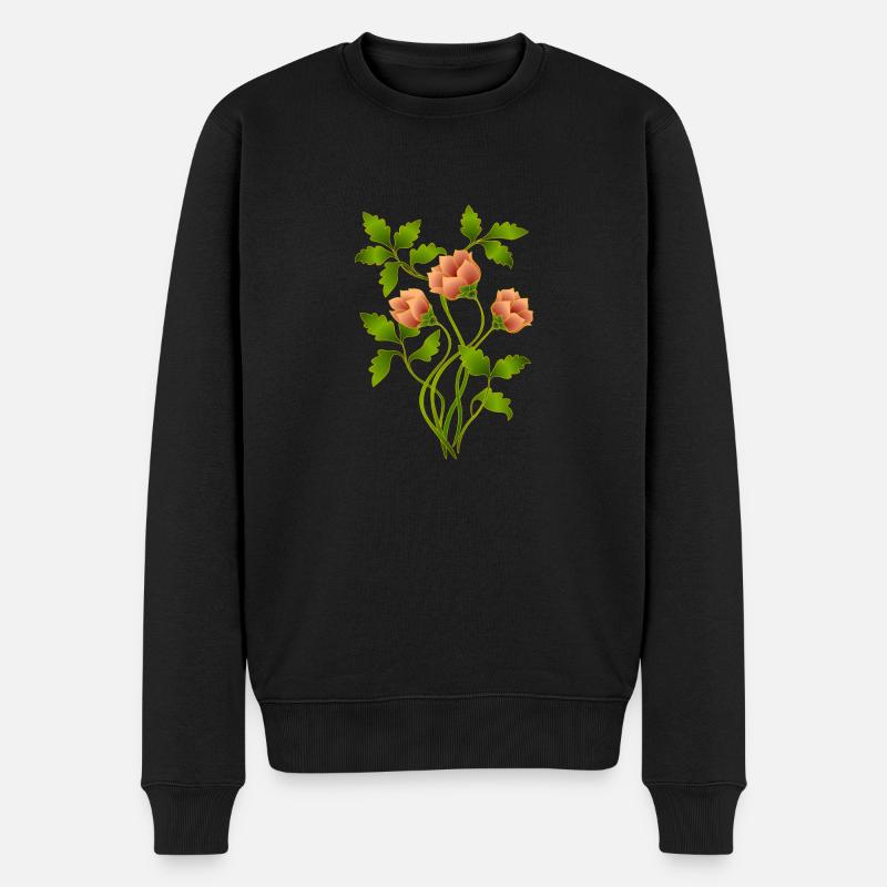 Fleur - Pull Premium bio Homme - noir