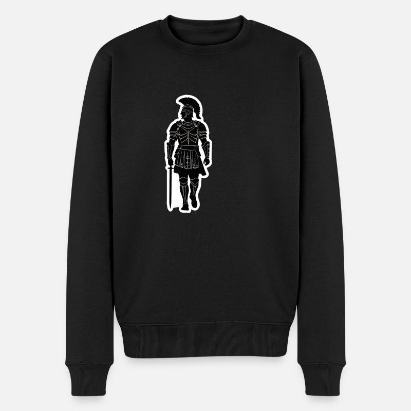 Officier centurion romain - Pull Premium bio Homme - noir