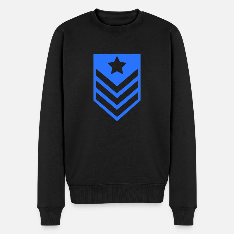 abzeichen - Männer Premium Bio Pullover - Schwarz