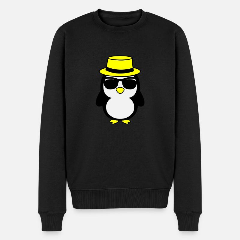 Pingouin cool 02 - Pull Premium bio Homme - noir