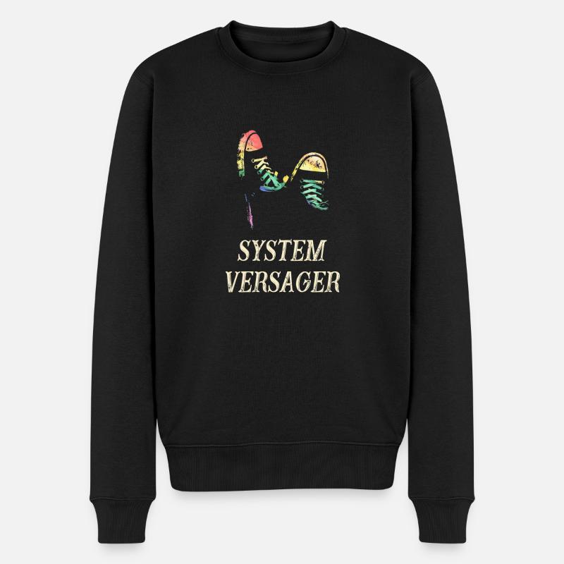 System versager - Männer Premium Bio Pullover - Schwarz