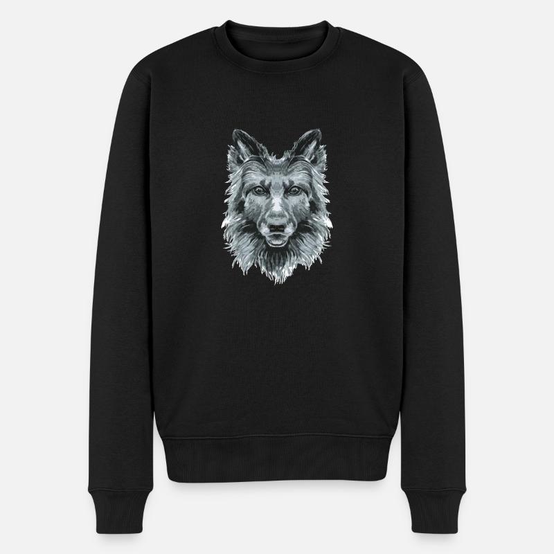 chien - Pull Premium bio Homme - noir