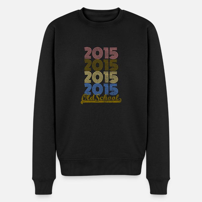Old School 2015 - Männer Premium Bio Pullover - Schwarz