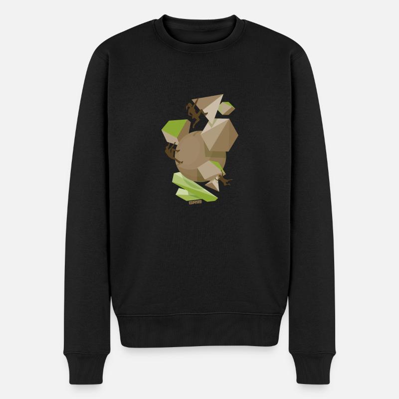 Spaß-Team - Männer Premium Bio Pullover - Schwarz