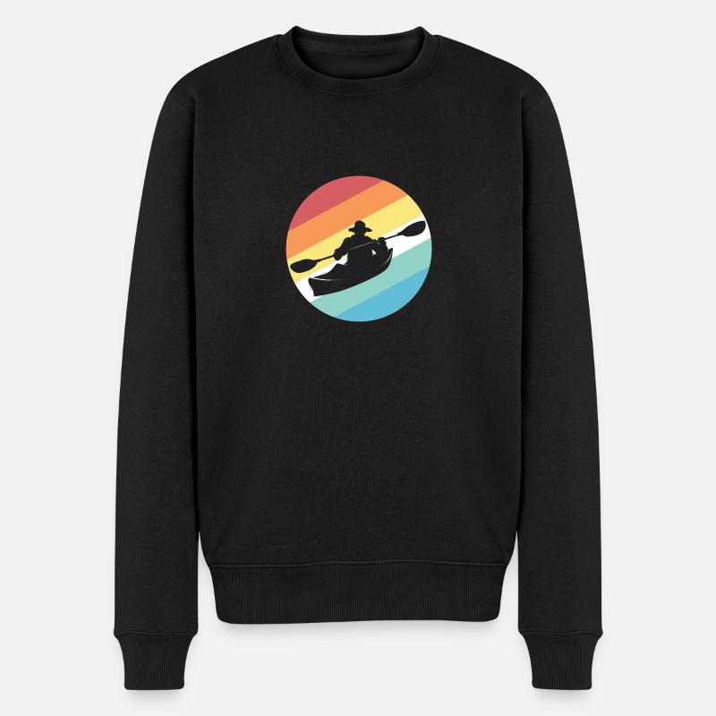 Kayak Wassersport - Männer Premium Bio Pullover - Schwarz