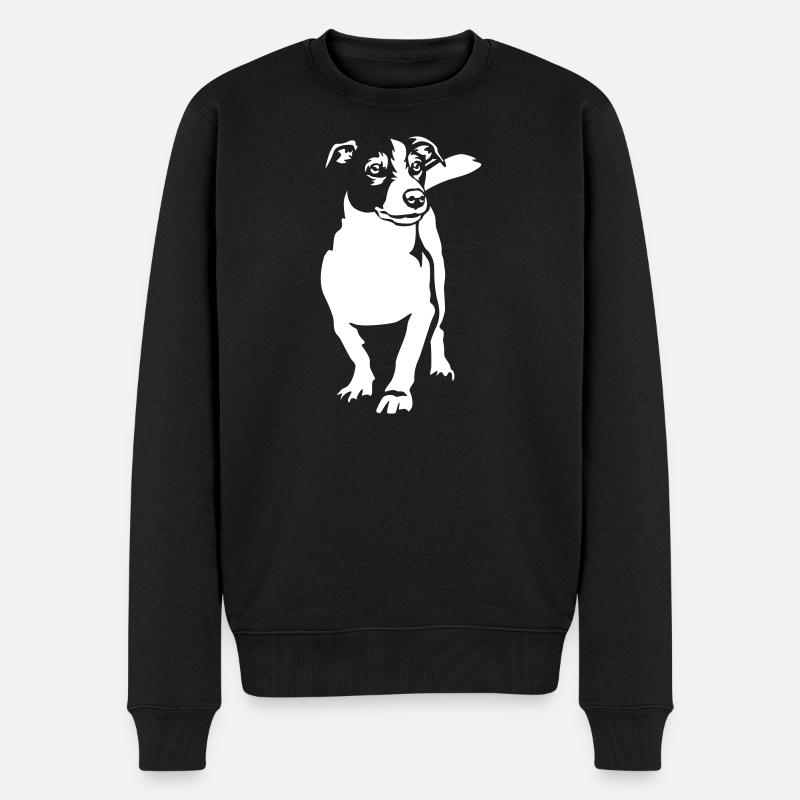 Jack Russell Terrier « Black Edition » - Pull Premium bio Homme - noir