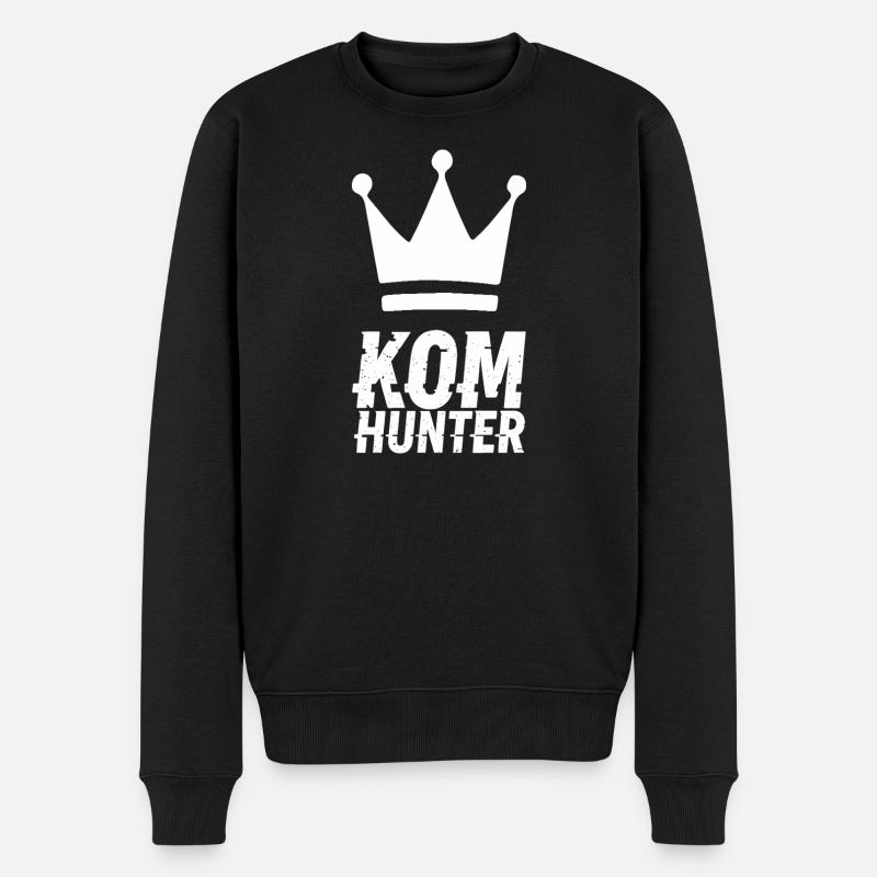 Kronenmotiv KOM HUNTER Tee - Männer Premium Bio Pullover - Schwarz