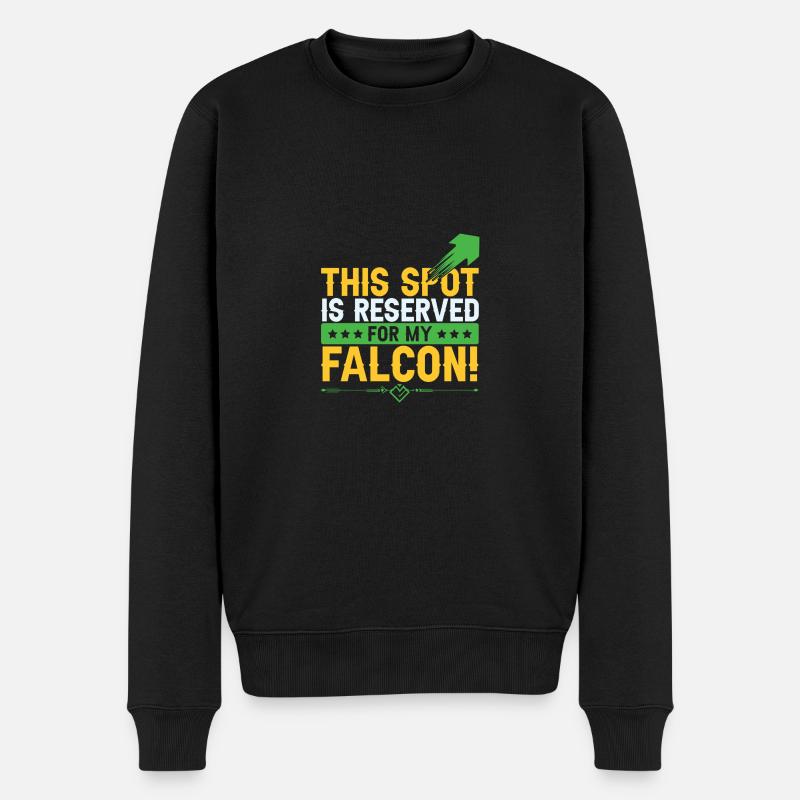 falknerei spruch - Männer Premium Bio Pullover - Schwarz
