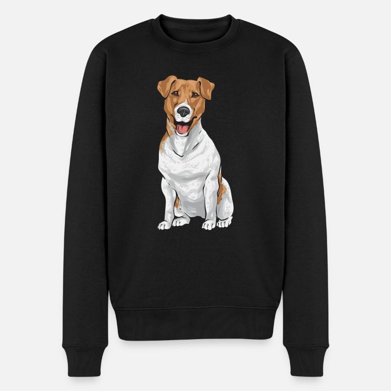 Jack Russell Terrier - Pull Premium bio Homme - noir