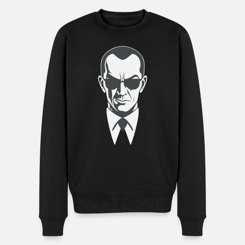 Agent Schmied - Männer Premium Bio Pullover - Schwarz