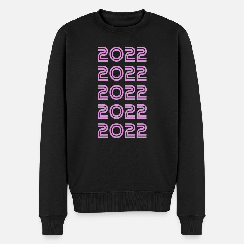 Pink 2022 - Männer Premium Bio Pullover - Schwarz