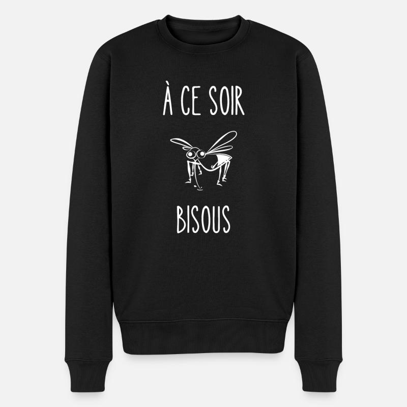 à ce soir bisous - Pull Premium bio Homme - noir