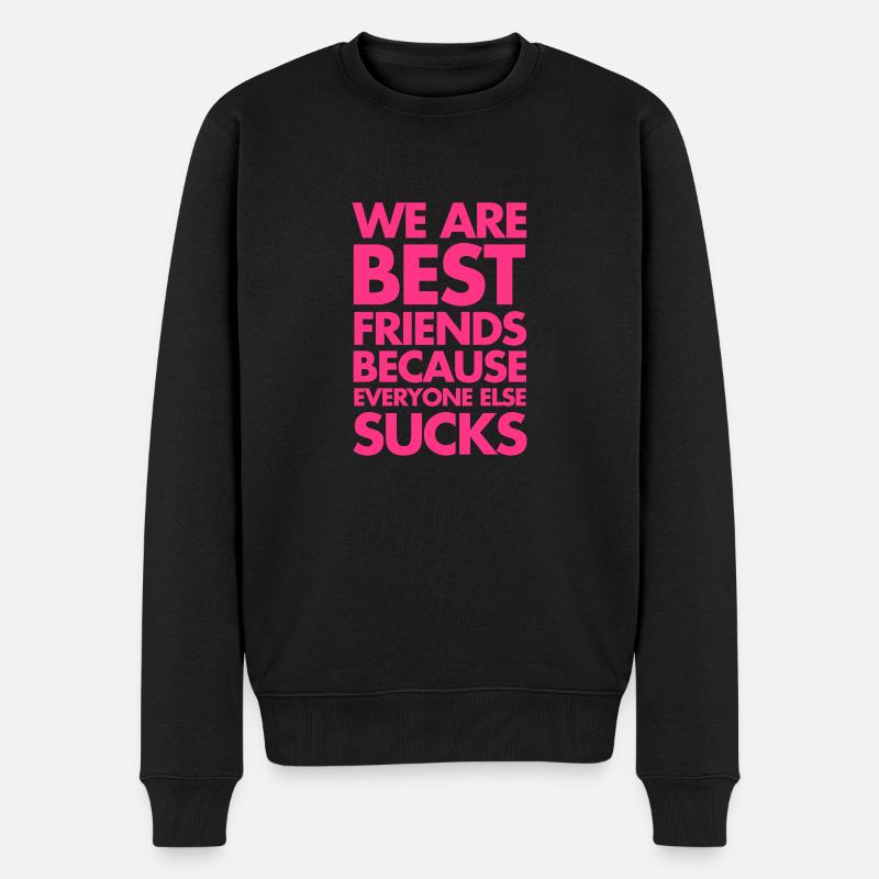 Best Friends - Männer Premium Bio Pullover - Schwarz