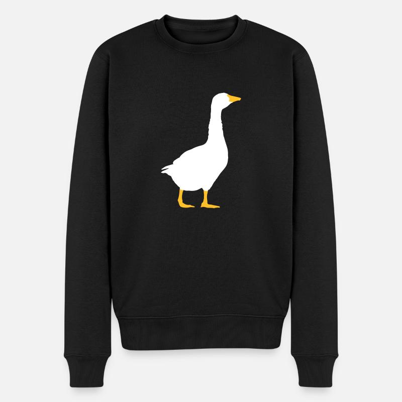 Conception d'oie silhouette - Pull Premium bio Homme - noir