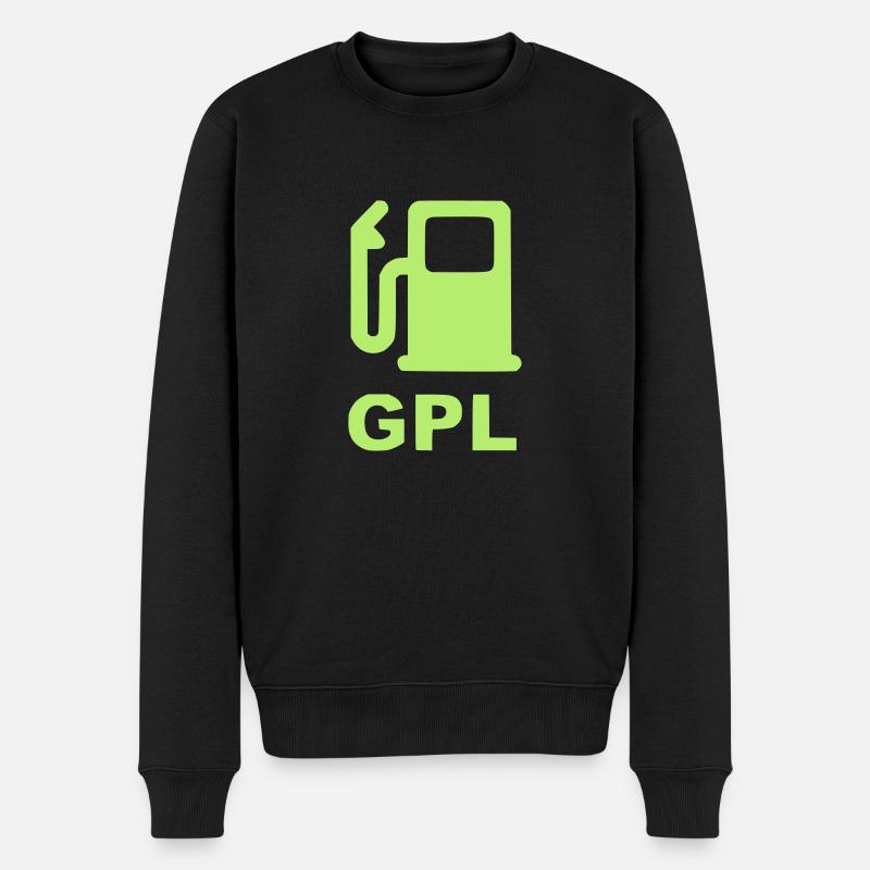 GPL gauche verte - Pull Premium bio Homme - noir