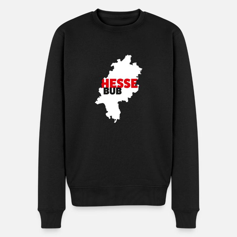 Hesse-Bub - Männer Premium Bio Pullover - Schwarz