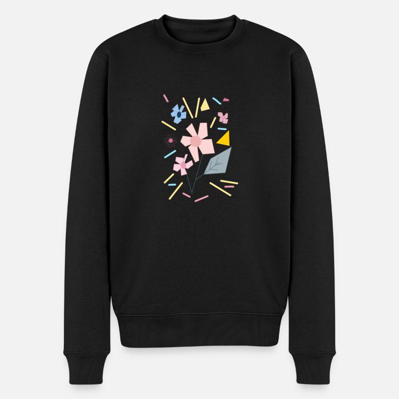 Fleurs en fête - Pull Premium bio Homme - noir