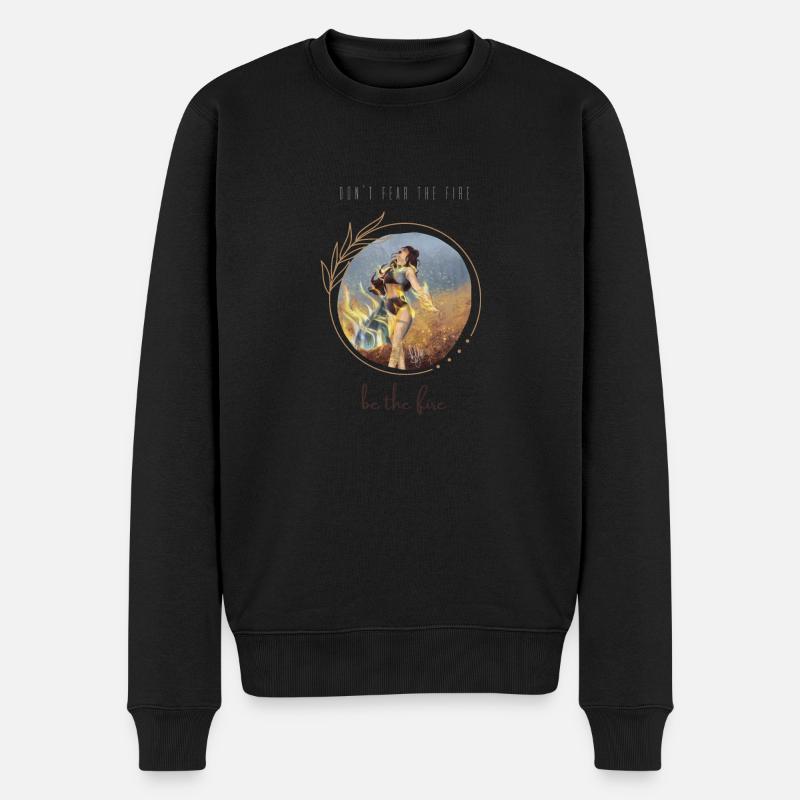 Phönix,sei das feuer - Männer Premium Bio Pullover - Schwarz