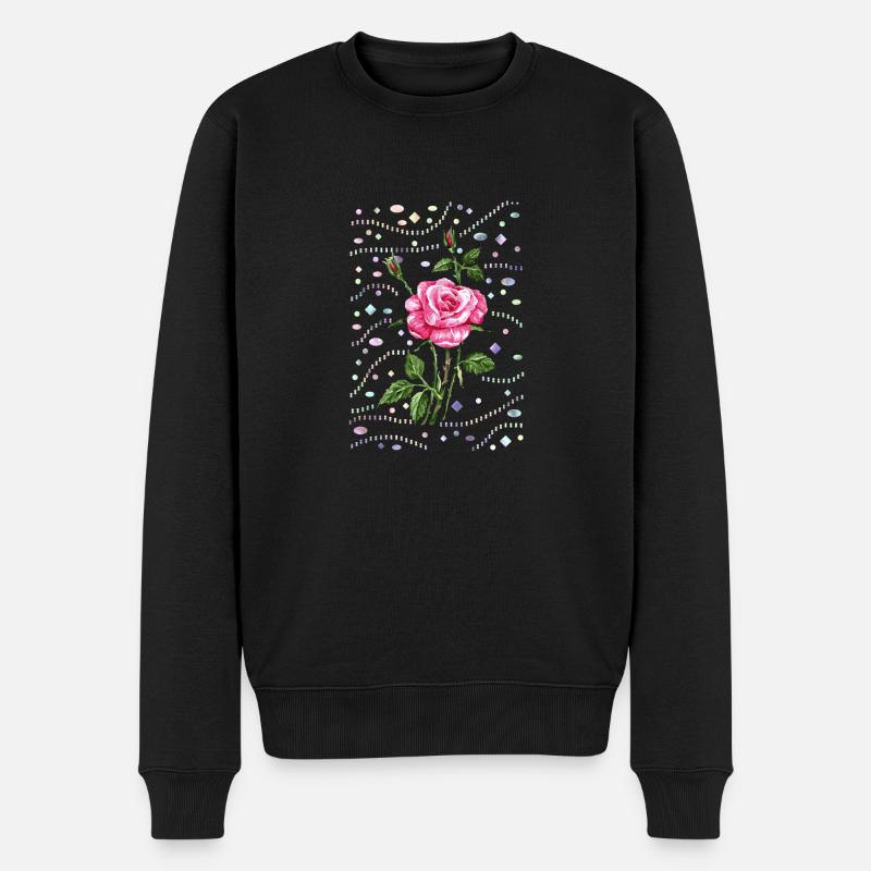 Fleur - Pull Premium bio Homme - noir
