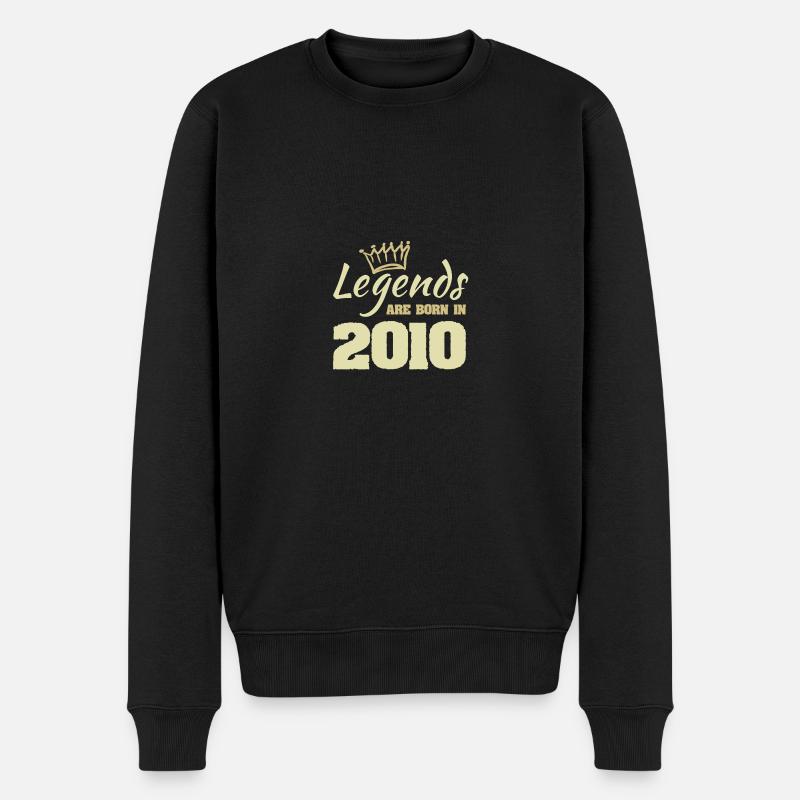 2010 - Männer Premium Bio Pullover - Schwarz