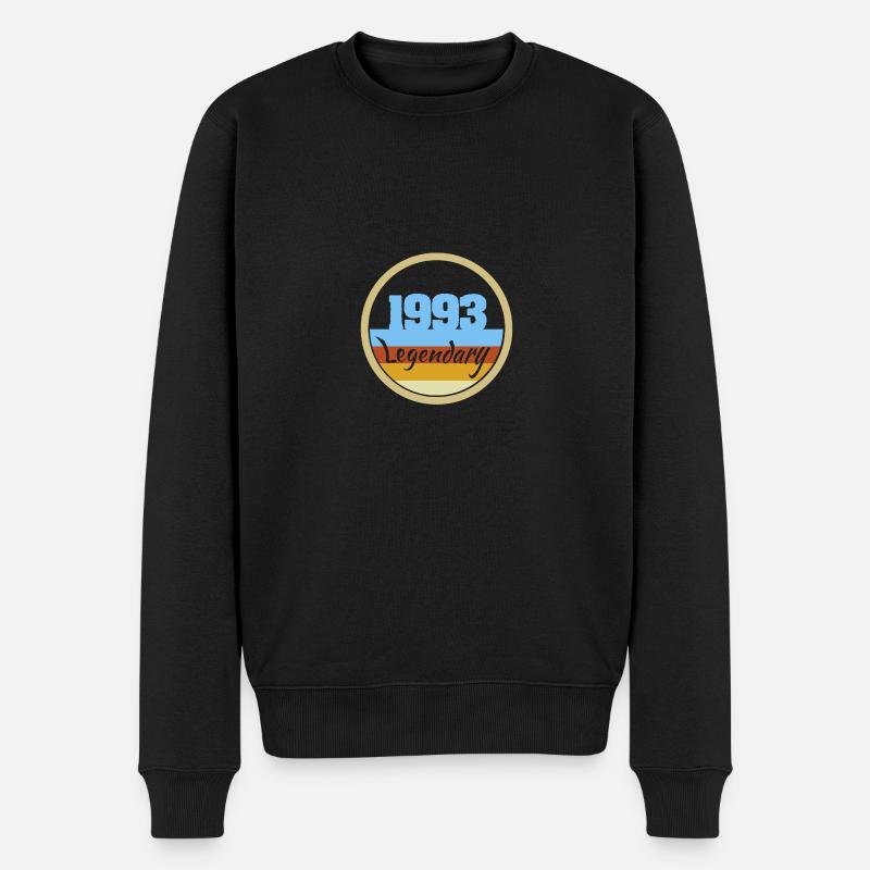 1993 - Männer Premium Bio Pullover - Schwarz