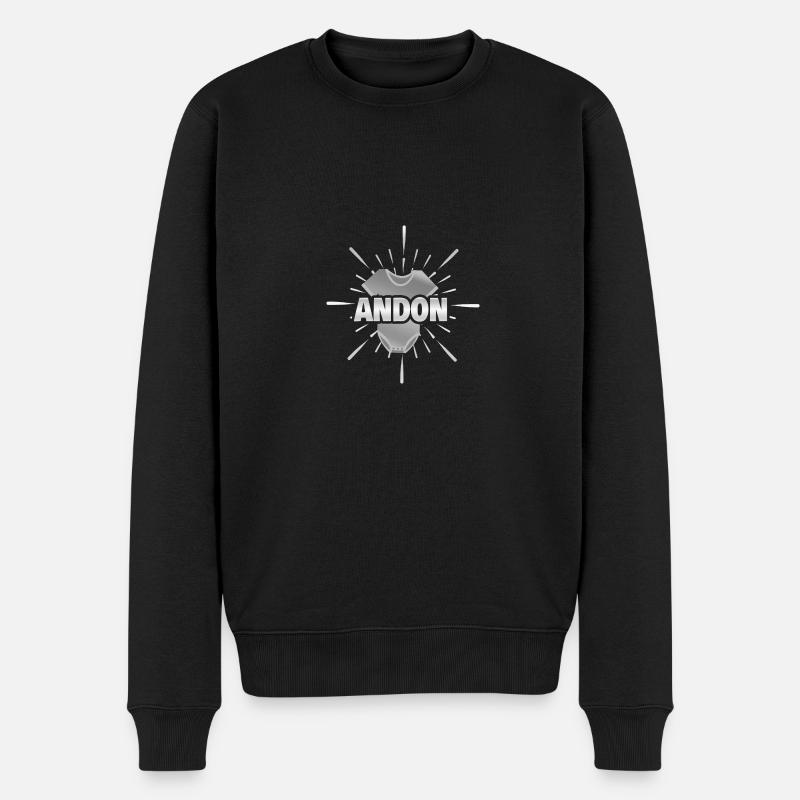 Bébé Andon - Pull Premium bio Homme - noir
