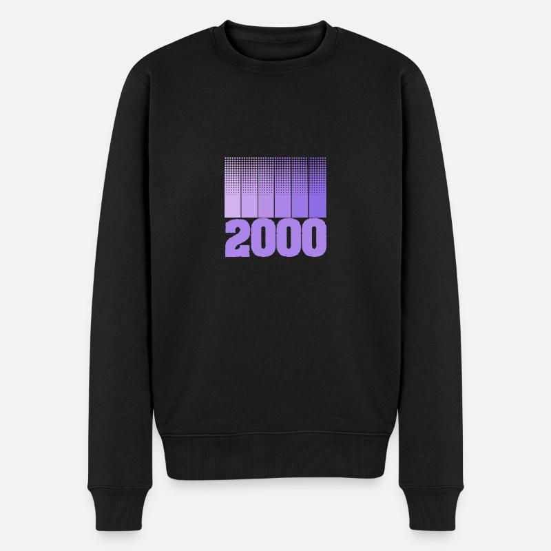 2000 2000 - Männer Premium Bio Pullover - Schwarz