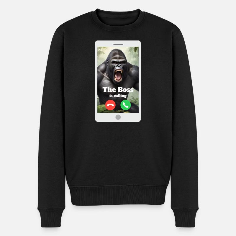 Votre patron vous appelle ! - Pull Premium bio Homme - noir
