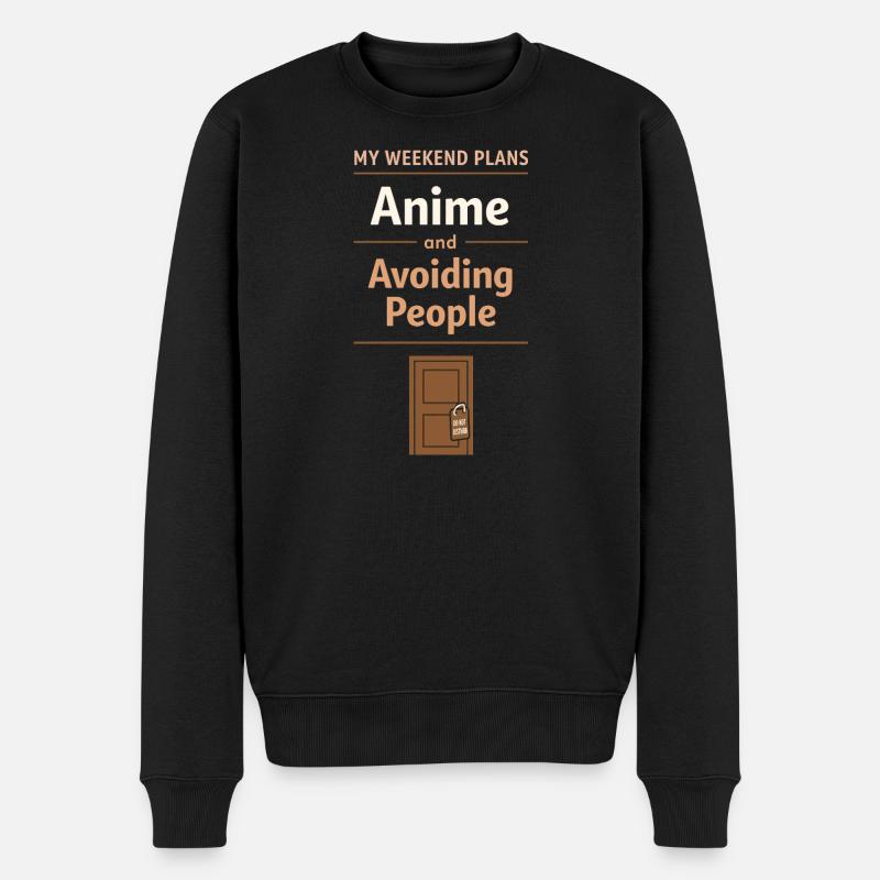 Anime-hausmensch Cuddly Weeb - Pull Premium bio Homme - noir