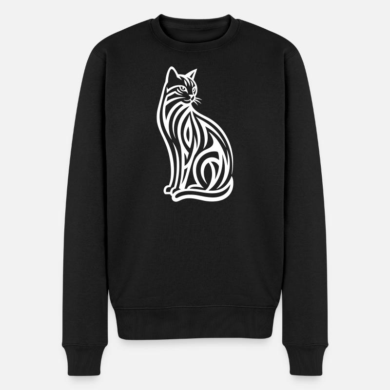 Just a White Cat #1 | N-imal_Wears - Pull Premium bio Homme - noir