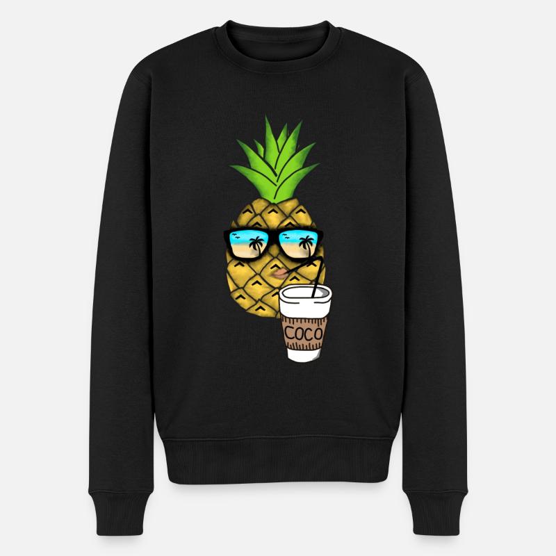 Urlaub - Männer Premium Bio Pullover - Schwarz