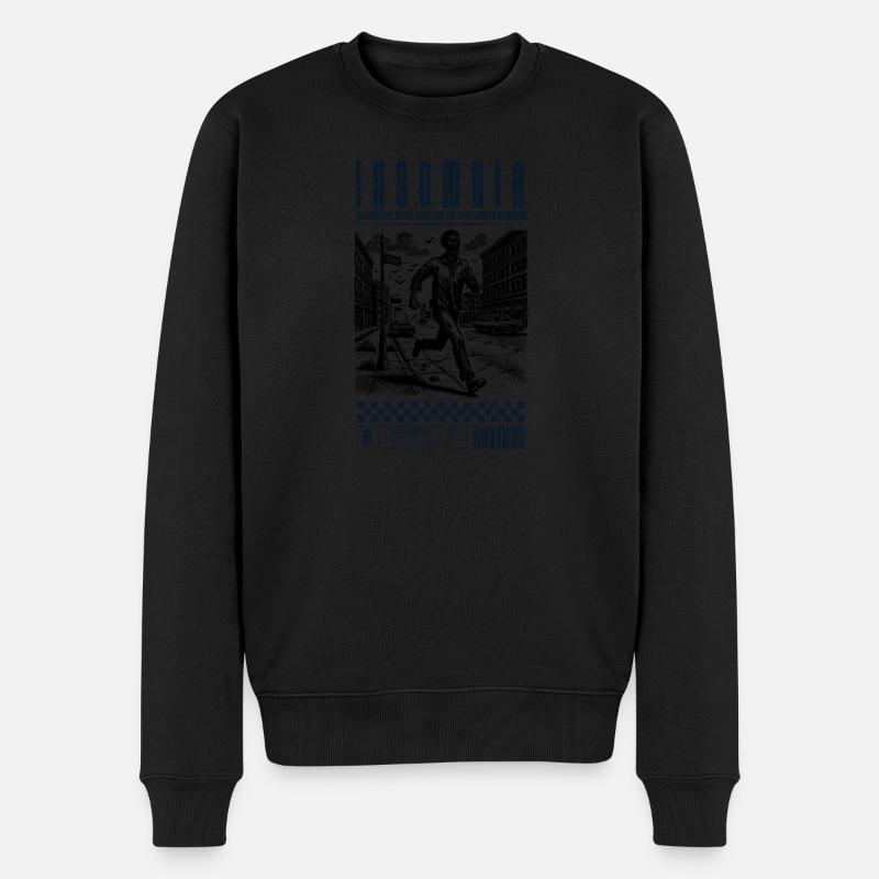 Insomnie Zombie Sleepless Streetware - Pull Premium bio Homme - noir