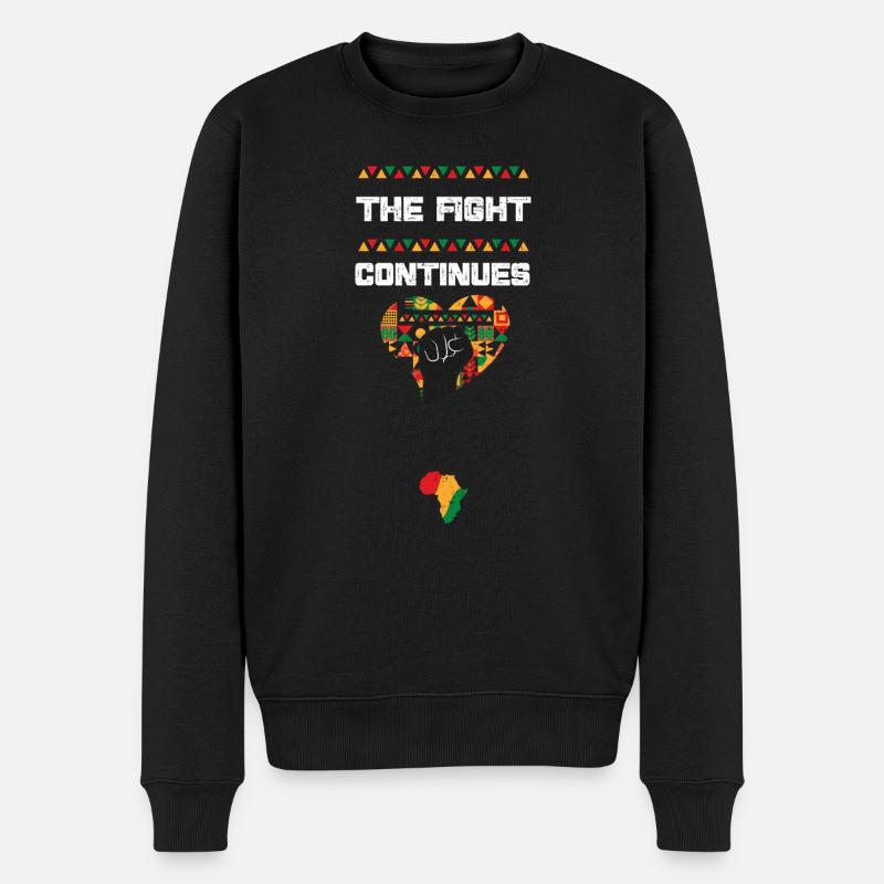 Le combat continue - Pull Premium bio Homme - noir