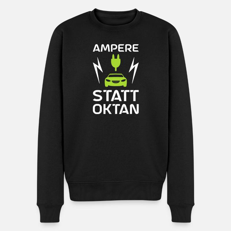 Elektroauto Elektromobilität E-Auto - Männer Premium Bio Pullover - Schwarz