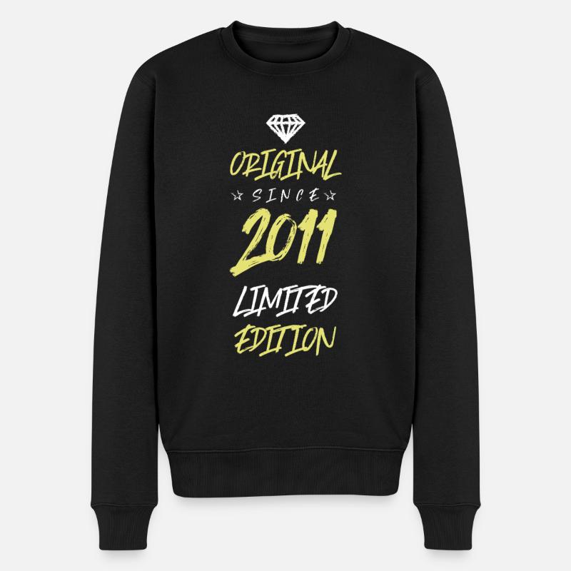 2011 limited edition - Männer Premium Bio Pullover - Schwarz