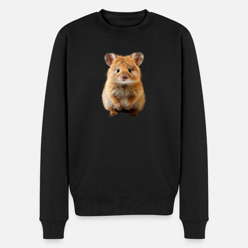Quokka-Leistung - Männer Premium Bio Pullover - Schwarz