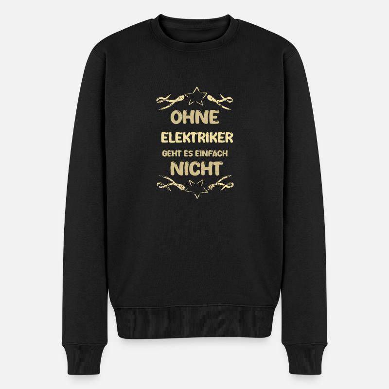 Elektriker Elektriker - Männer Premium Bio Pullover - Schwarz