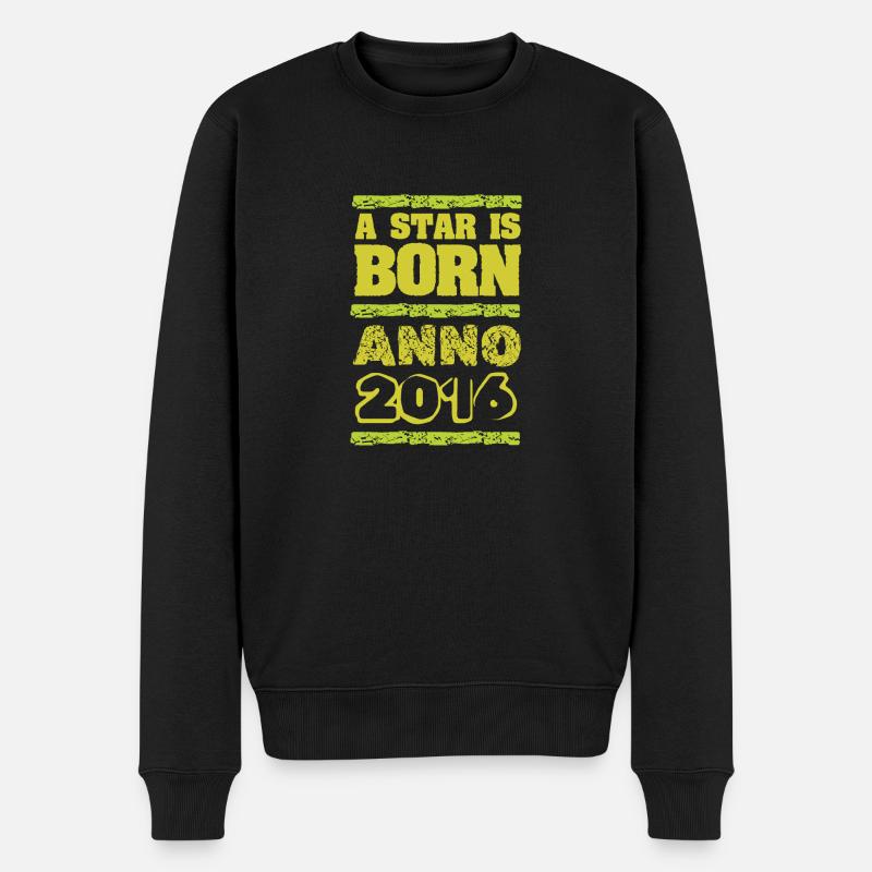 2016 - Männer Premium Bio Pullover - Schwarz