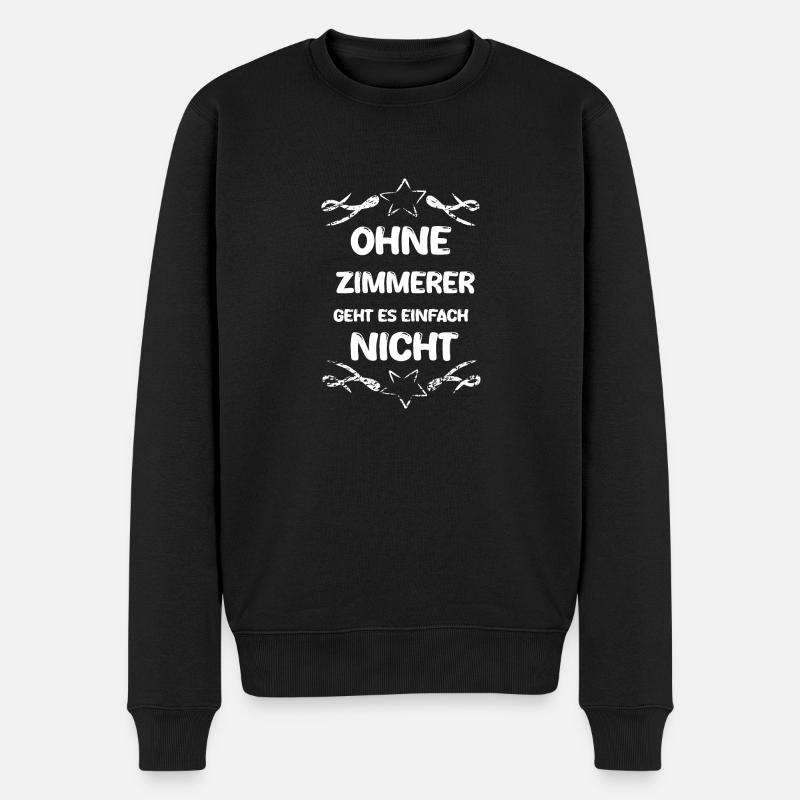 Zimmerer Zimmerer - Männer Premium Bio Pullover - Schwarz